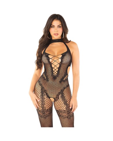 LEG AVENUE BODYSTOCKING CROTCHLESS DE REJILLA NEGRO TALLA UNICA LEG AVENUE BODYSTOCKING CROTCHLESS DE REJILLA NEGRO TALLA UNICA