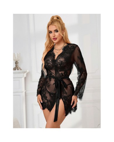 SUBBLIME 953751 CAMISON DE ENCAJE TANGA NEGRO S M SUBBLIME 953751 CAMISON DE ENCAJE TANGA NEGRO S M
