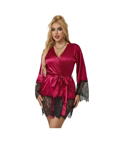 SUBBLIME 953829 ELEGANTE CAMISON DE ENCAJE TANGA ROJO L XL SUBBLIME 953829 ELEGANTE CAMISON DE ENCAJE TANGA ROJO L XL