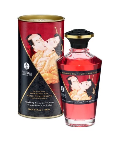 SHUNGA ACEITE MASAJE EFECTO CALOR FRESAS Y CAVA 100 ML SHUNGA ACEITE MASAJE EFECTO CALOR FRESAS Y CAVA 100 ML