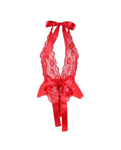 SUBBLIME 953973 BODY SEXY CON VOLANTES CINTURON ROJO S M SUBBLIME 953973 BODY SEXY CON VOLANTES CINTURON ROJO S M