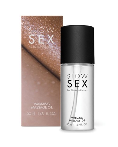 BIJOUX SLOW SEX ACEITE MASAJE EFECTO CALOR 50 ML BIJOUX SLOW SEX ACEITE MASAJE EFECTO CALOR 50 ML