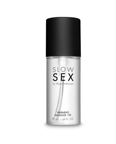 BIJOUX SLOW SEX ACEITE MASAJE EFECTO CALOR 50 ML BIJOUX SLOW SEX ACEITE MASAJE EFECTO CALOR 50 ML