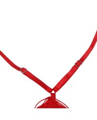 SUBBLIME 954246 VESTIDO DE FLECOS TANGA ROJO S M