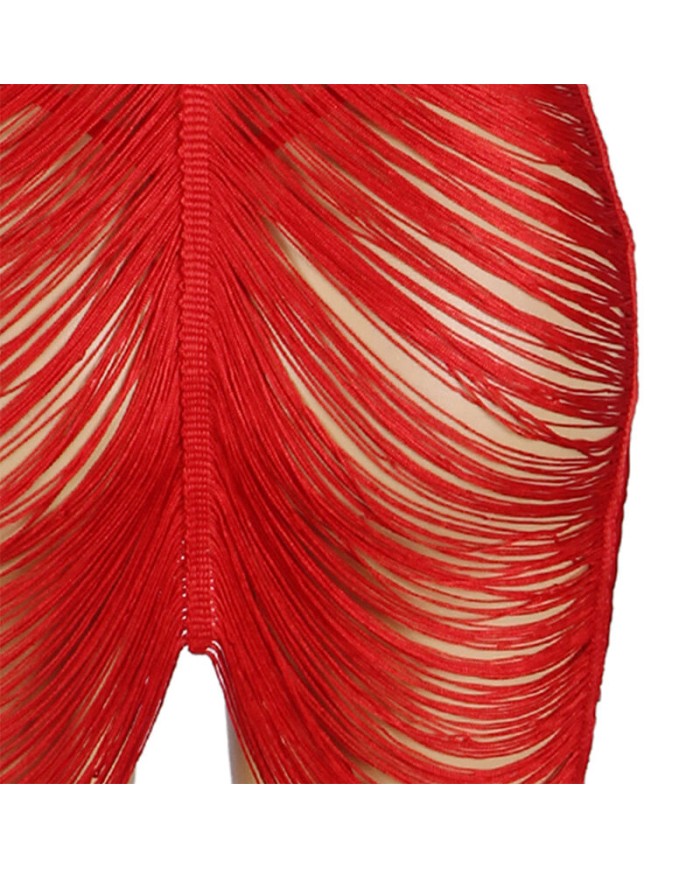 SUBBLIME 954253 VESTIDO DE FLECOS TANGA ROJO L XL SUBBLIME 954253 VESTIDO DE FLECOS TANGA ROJO L XL