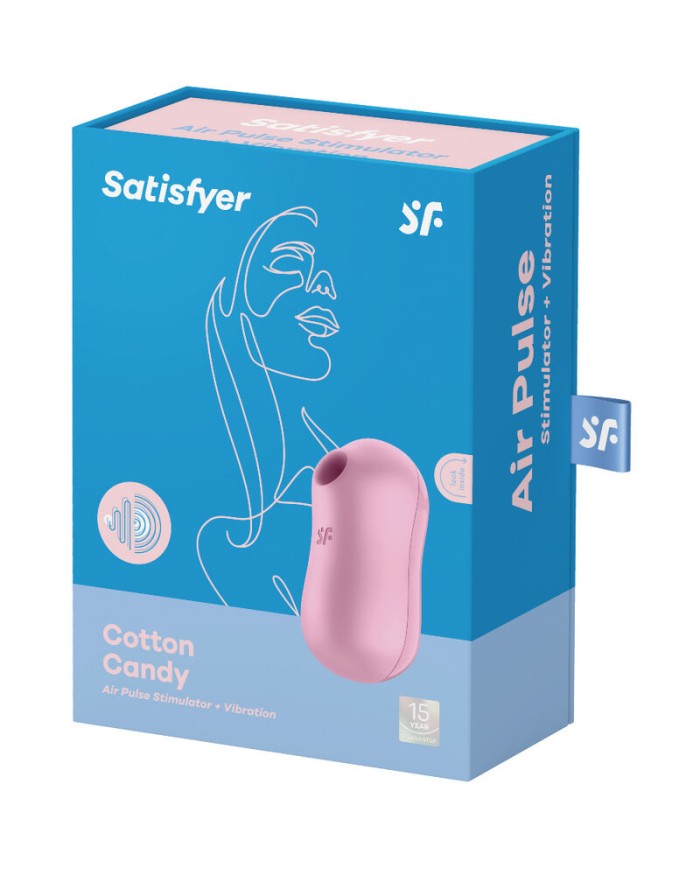 SATISFYER COTTON CANDY ESTIMULADOR Y VIBRADOR LILA