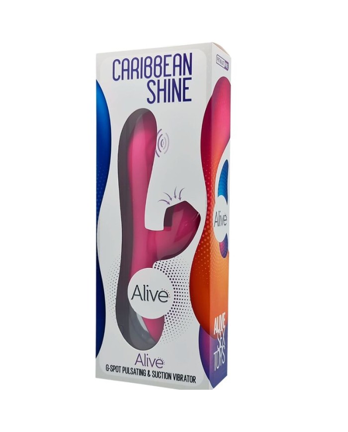 ALIVE CARIBBEAN SHINE VIBRADOR SUCCIONADOR FUCSIA