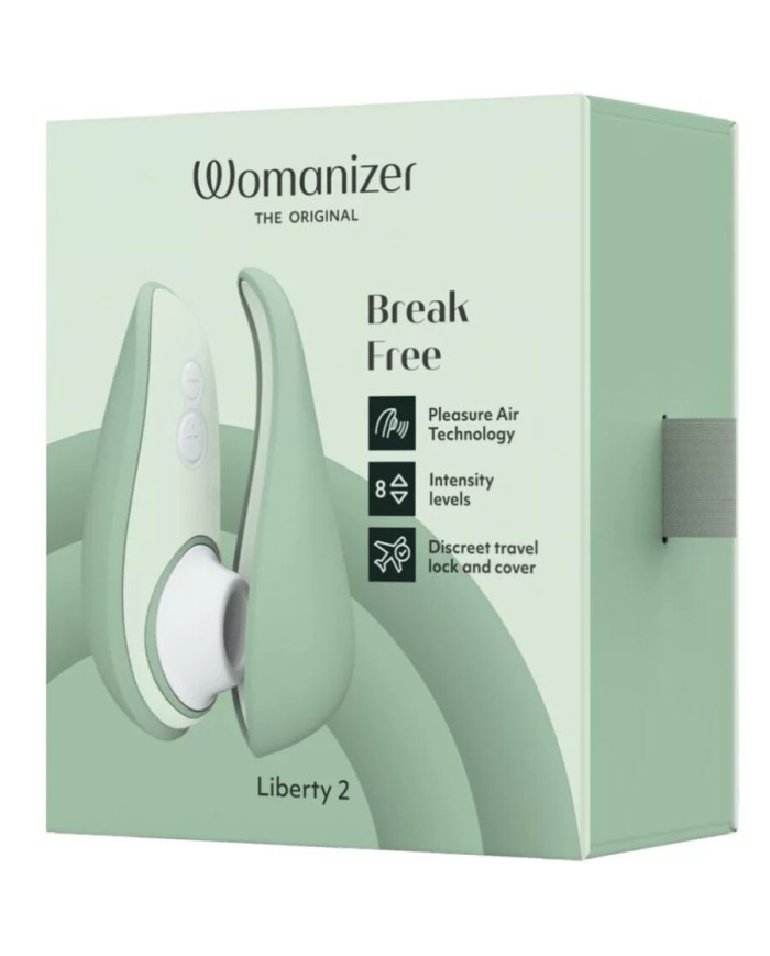 WOMANIZER LIBERTY 2 ESTIMULADOR SUCCIONADOR CLITORIS VERDE CLARO