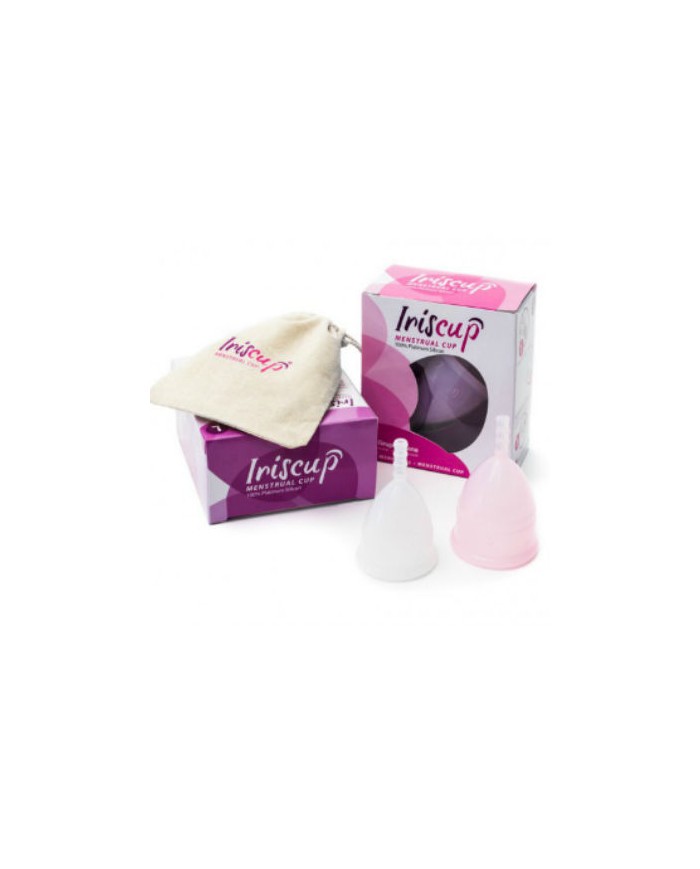 IRISCUP COPA MESTRUAL ROSA PEQUENA BOLSA ESTERILIZADORA GRATIS