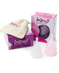 IRISCUP COPA MESTRUAL ROSA PEQUENA BOLSA ESTERILIZADORA GRATIS