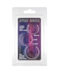 SEVEN CREATIONS JUEGO TRES ANILLOS PENE LILA