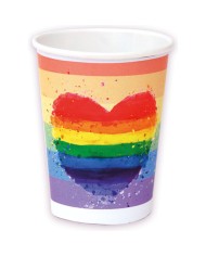 PRIDE SET 8 VASOS BANDERA LGBT