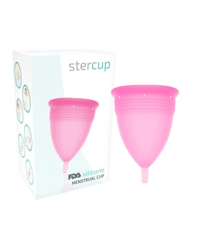 STERCUP COPA MENSTRUAL FDA SILICONA TALLA L ROSA