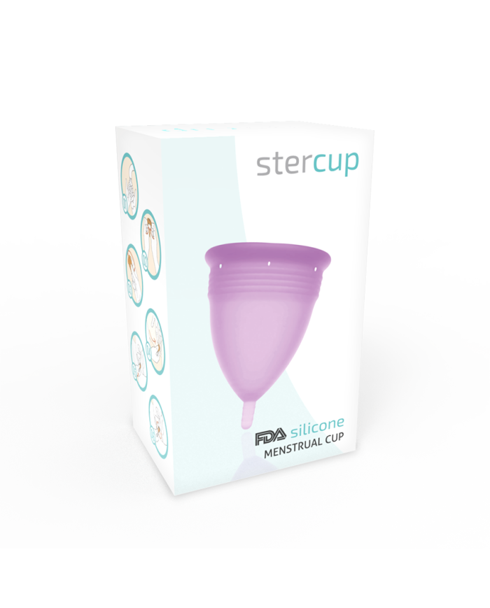 STERCUP COPA MENSTRUAL FDA SILICONA TALLA L LILA