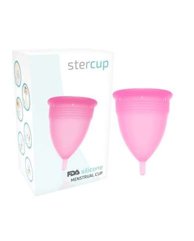 STERCUP COPA MENSTRUAL FDA SILICONA TALLA S ROSA