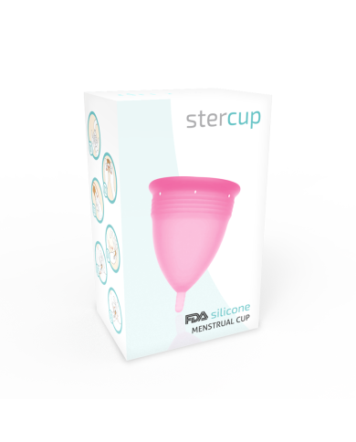 STERCUP COPA MENSTRUAL FDA SILICONA TALLA S ROSA