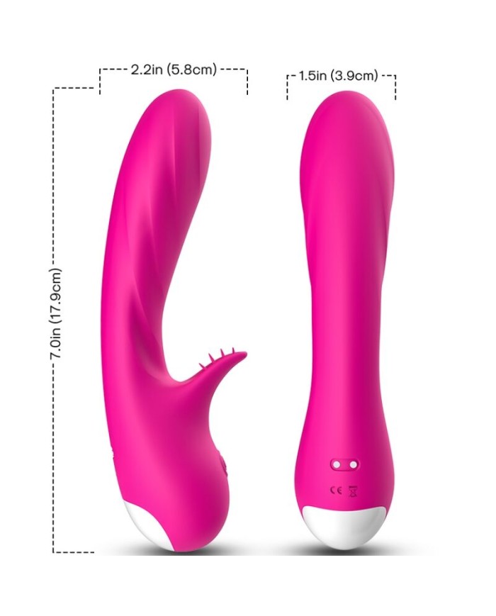 ARMONY ROMANCE VIBRADOR CON ESTIMULADOR FUCSIA