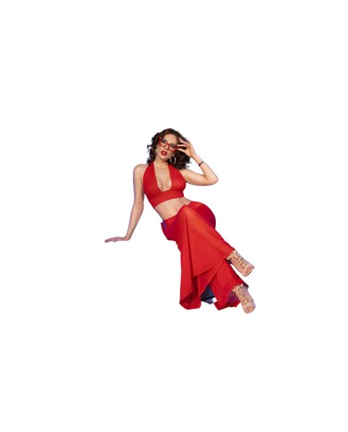 CHILIROSE CR 4857 SET TOP Y PANTALONES ROJO TALLA S CHILIROSE CR 4857 SET TOP Y PANTALONES ROJO TALLA S