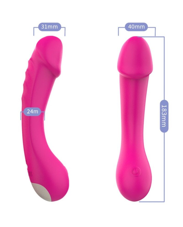 ARMONY DILDO VIBRADOR PUNTO G SILICONA FUCSIA