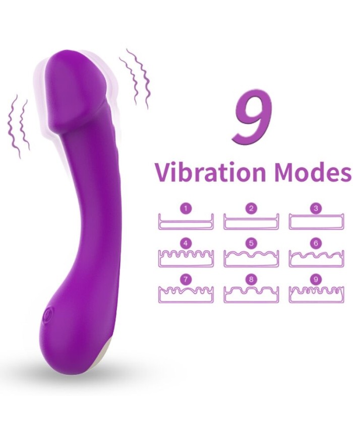 ARMONY DILDO VIBRADOR PUNTO G SILICONA VIOLETA