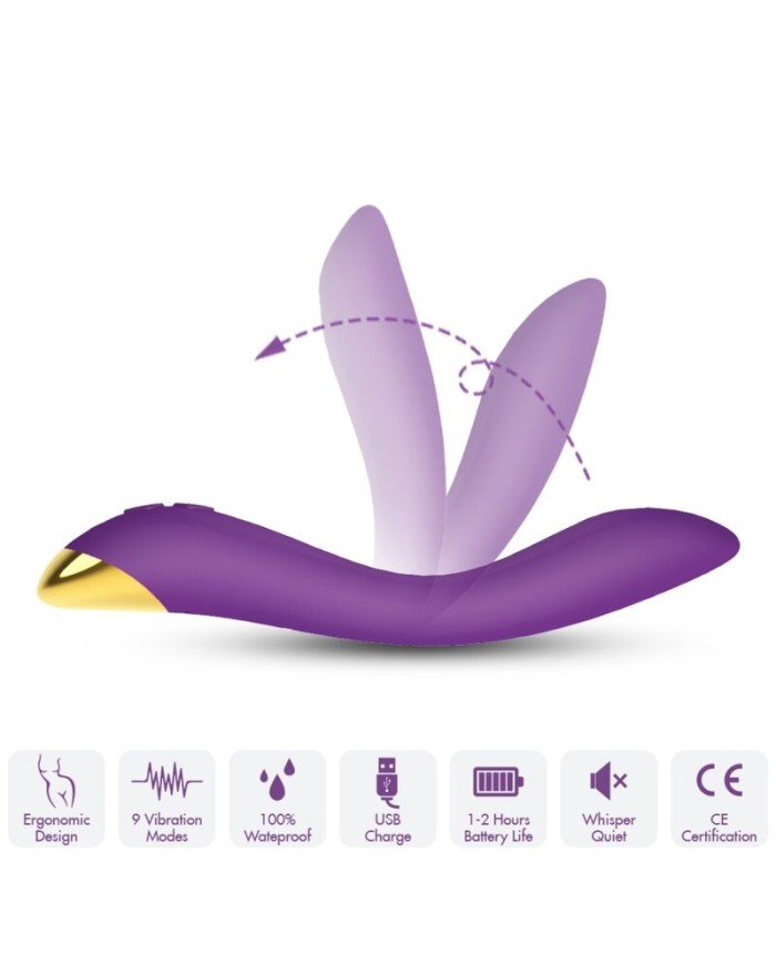 ARMONY FLAMINGO VIBRADOR MULTIPOSICION VIOLETA