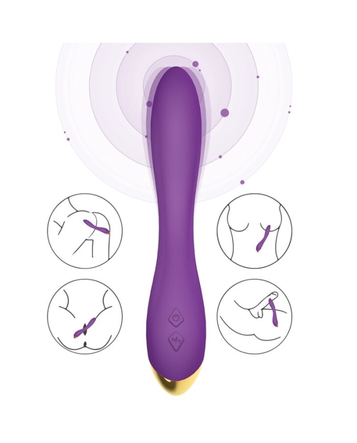 ARMONY FLAMINGO VIBRADOR MULTIPOSICION VIOLETA