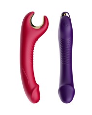 ARMONY PRINCE DILDO VIBRADOR ROTADOR ROJO