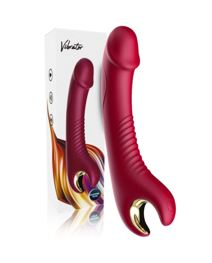 ARMONY PRINCE DILDO VIBRADOR ROTADOR ROJO