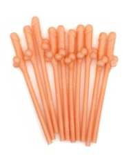 DIABLO PICANTE - 10 PAJITAS FORMA DE PENED-241816