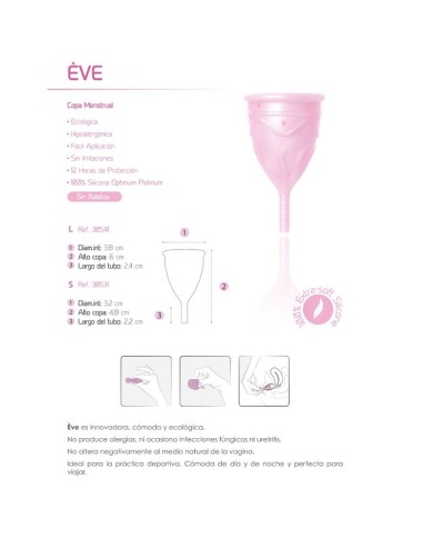 FEMINTIMATE EVE COPA MENSTRUAL SILICONA TALLA S