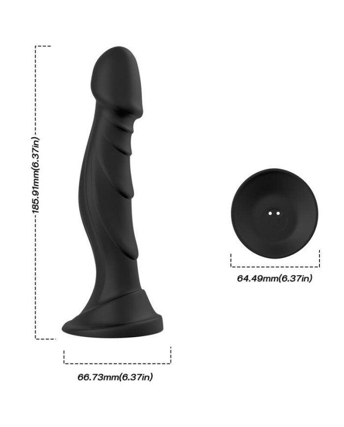 ARMONY DILDO VIBRADOR PLUG ANAL CONTROL REMOTO NEGRO