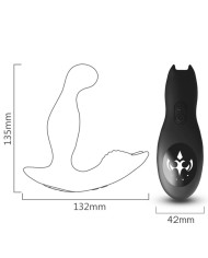 ARMONY BAT KING VIBRADOR ANAL PROSTATA ROTADOR CONTROL REMOTO NEGRO