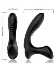 ARMONY STORM VIBRADOR ANAL PROSTATA PLUG CONTROL REMOTO NEGRO