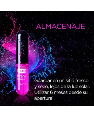 DUREX GEL LUBRICANTE INTENSE ORGASMIC 10ML DUREX GEL LUBRICANTE INTENSE ORGASMIC 10ML
