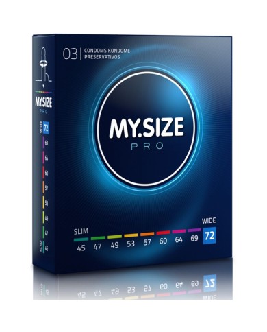 MY SIZE PRO PRESERVATIVOS 72 MM 3 UNIDADES MY SIZE PRO PRESERVATIVOS 72 MM 3 UNIDADES