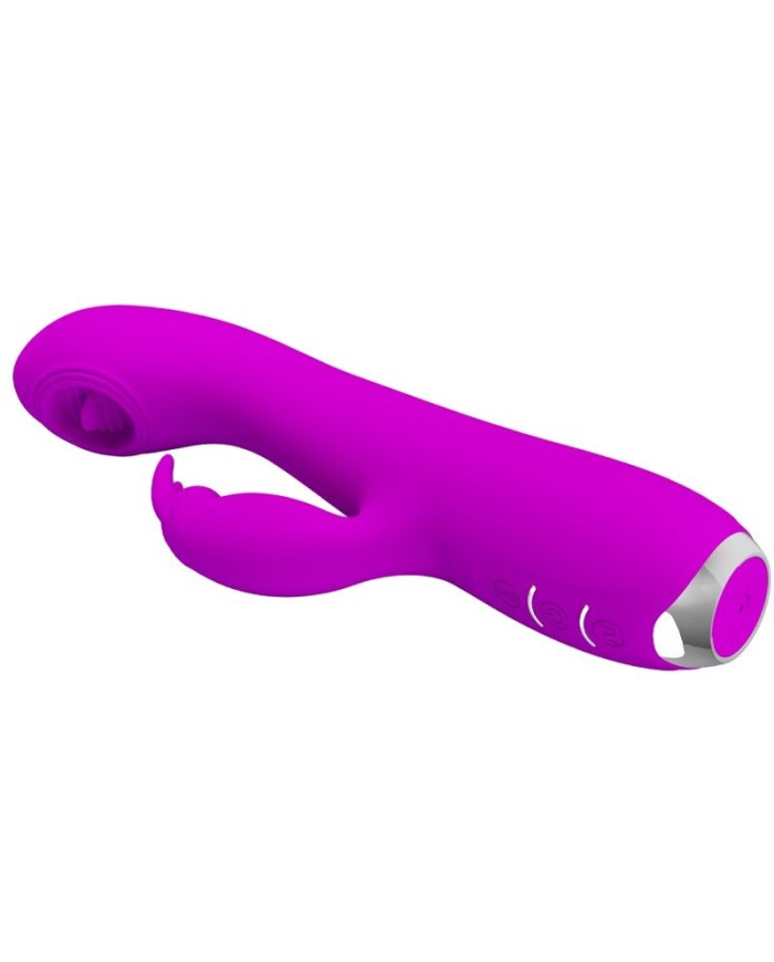 PRETTY LOVE RACHEL VIBRADOR RECARGABLE CON SUCCIONADOR MORADO