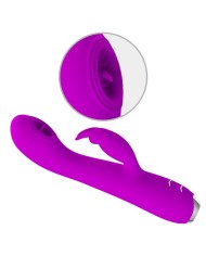 PRETTY LOVE RACHEL VIBRADOR RECARGABLE CON SUCCIONADOR MORADO