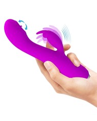 PRETTY LOVE RACHEL VIBRADOR RECARGABLE CON SUCCIONADOR MORADO