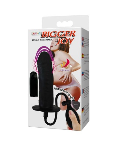BAILE BIGGER JOY PENE HINCHABLE CON VIBRACION 16 CM BAILE BIGGER JOY PENE HINCHABLE CON VIBRACION 16 CM