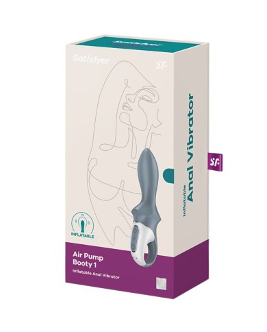 SATISFYER AIR PUMP BOOTY 1 VIBRADOR INFLABLE ANAL GRIS SATISFYER AIR PUMP BOOTY 1 VIBRADOR INFLABLE ANAL GRIS