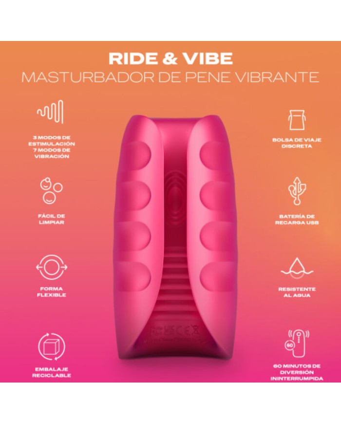 DUREX TOY MASTURBADOR VIBRADOR RIDE VIBE