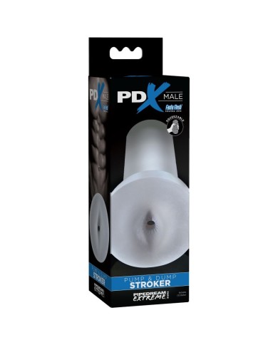 PDX MALE PUMP AND DUMP STROKER MASTURBADOR TRANSPARENTE PDX MALE PUMP AND DUMP STROKER MASTURBADOR TRANSPARENTE