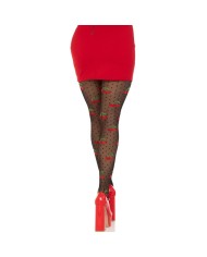 LEG AVENUE MEDIAS LUNARES CEREZA NEGRO