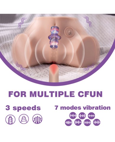 XISE FENNIE SHAKING MASTURBADOR VAGINA Y ANO REALISTICO MULTIPOSICION CON VIBRACION XISE FENNIE SHAKING MASTURBADOR VAGINA Y ANO REALISTICO MULTIPOSICION CON VIBRACION