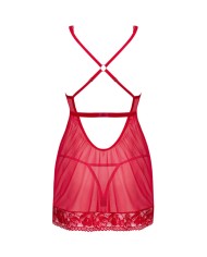 OBSESSIVE LACELOVE BABYDOLL TANGA ROJO M L