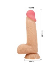 PRETTY LOVE SLIDING SKIN SERIES DILDO REALiSTICO CON VENTOSA PIEL DESLIZANTE 206 CM