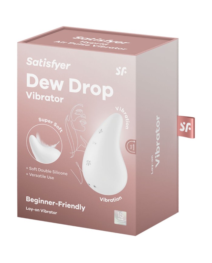 SATISFYER DEW DROP VIBRADOR LAY ON BLANCO