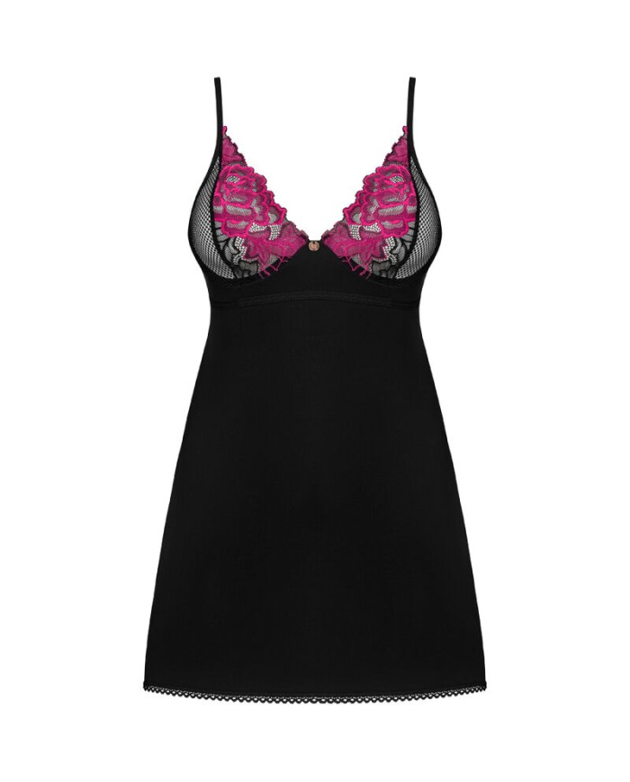 OBSESSIVE ROSENTY CHEMISE TANGA XS S