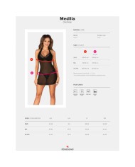 OBSESSIVE MEDILLA CHEMISE TANGA XS S