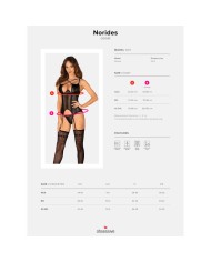 OBSESSIVE NORIDES CORSET TANGA XS S